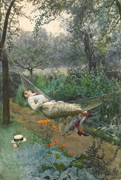 Anders Zorn In the Hammock Germany oil painting art